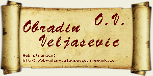 Obradin Veljašević vizit kartica